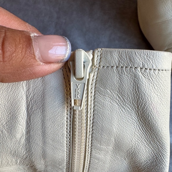 By Far Elegant Cream Ankle Boots - Picture 11 of 15